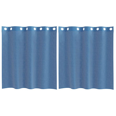 Syvänsininen voileeverhot läpiviennillä Lopina (2 kpl)