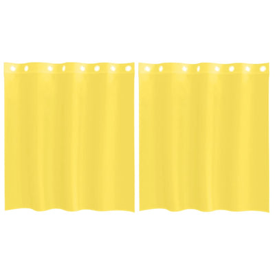 Keltainen voileeverhot läpiviennillä Lopina (2 kpl)