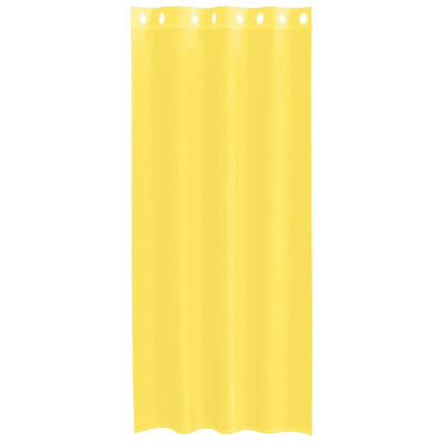 Keltainen voileeverhot läpiviennillä Lopina (2 kpl)