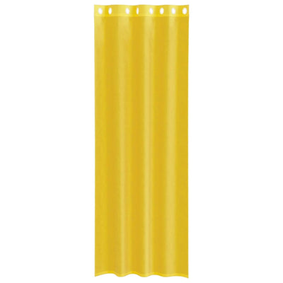 Voileeverhot läpiviennillä 2 kpl keltainen