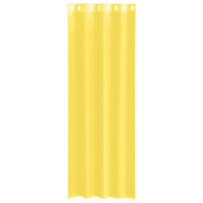 Keltainen voileeverhot läpiviennillä Lopina (2 kpl)