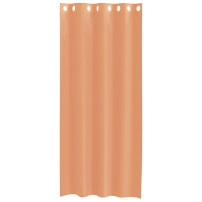 Terrakotta voileeverhot läpiviennillä Lopina (2 kpl)