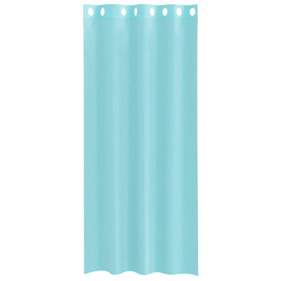 Turkoosia voileeverhot läpiviennillä Lopina (2 kpl)