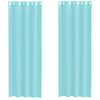 Turkoosia voileeverhot läpiviennillä Lopina (2 kpl)