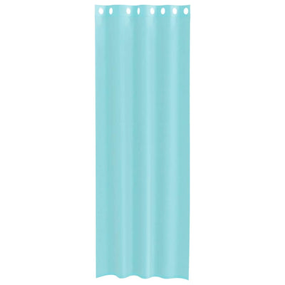 Turkoosia voileeverhot läpiviennillä Lopina (2 kpl)