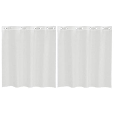 Valkoinen voileeverhot läpiviennillä Lopina (2 kpl)