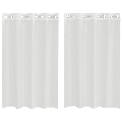 Valkoinen voileeverhot läpiviennillä Lopina (2 kpl)