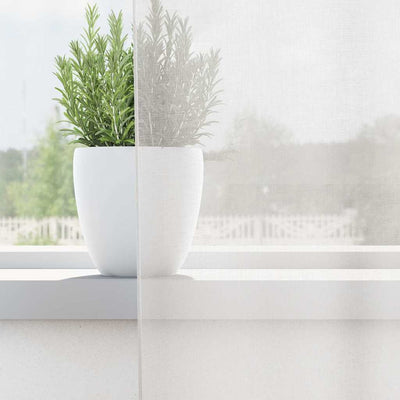 Valkoinen voileeverhot läpiviennillä Lopina (2 kpl)