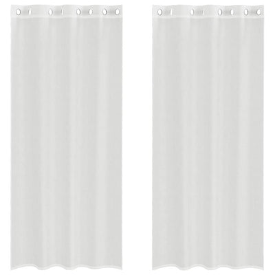 Valkoinen voileeverhot läpiviennillä Lopina (2 kpl)