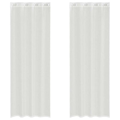 Valkoinen voileeverhot läpiviennillä Lopina (2 kpl)