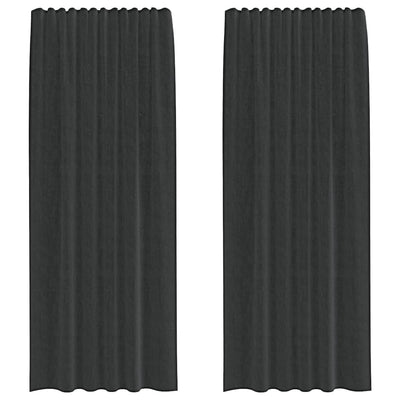 Musta voileeverhot tangotaskuilla Lopina (2 kpl)