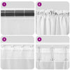 Voile-verhot tankotaskuilla 2 kpl violetti