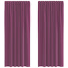 Voile-verhot tankotaskuilla 2 kpl violetti