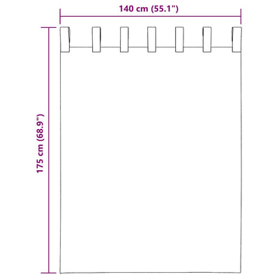 Viininpunainen voileeverhot tangotaskuilla Lopina (2 kpl)