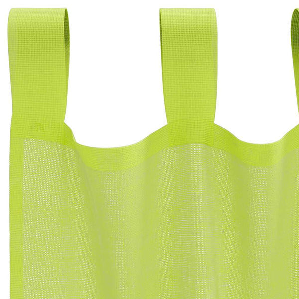 Voile-verhot kielekkeillä 2 kpl omenanvihreä