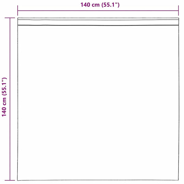 Voile-verhot lenkeillä 2 kpl vaaleanpunaiset 140x140 cm