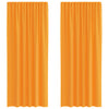 Voileeverhot lenkeillä 2 kpl oranssi 140x245 cm