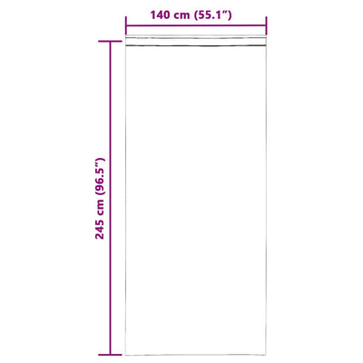 Voileeverhot lenkeillä 2 kpl oranssi 140x245 cm