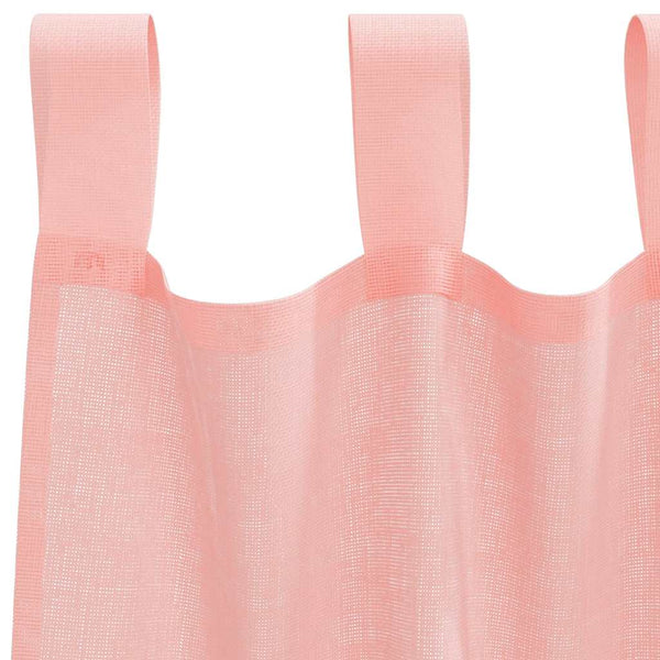 Voile-verhot lenkeillä 2 kpl pinkki 140x225 cm