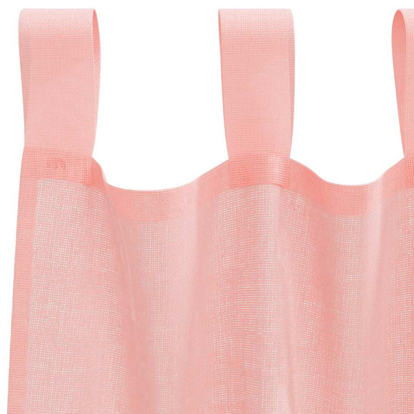 Voile-verhot lenkeillä 2 kpl pinkki 140x245 cm