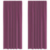 Voileeverhot lenkeillä 2 kpl purppura 140x245 cm