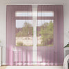 Voileeverhot lenkeillä 2 kpl purppura 140x245 cm