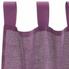 Voile-verhot lenkeillä 2 kpl violetti 140x260 cm