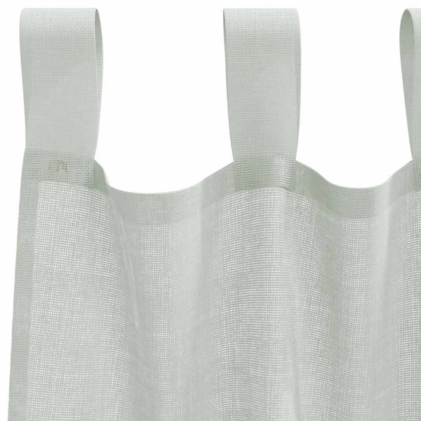 Voile-verhot lenkeillä 2 kpl vaaleanharmaa 140x140 cm
