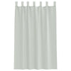 Voile-verhot lenkeillä 2 kpl vaaleanharmaa 140x175 cm
