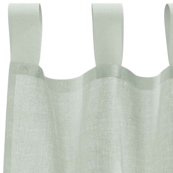 Voile-verhot lenkeillä 2 kpl vaaleanharmaa 140x175 cm