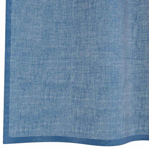 Voile-verhot lenkeillä 2 kpl tummansininen 140x225 cm