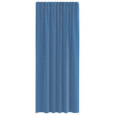 Voileeverhot lenkeillä 2 kpl syvänsininen 140x245 cm