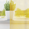 Voile-verhot lenkeillä 2 kpl keltainen 140x140 cm
