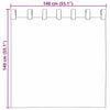 Voile-verhot lenkeillä 2 kpl keltainen 140x140 cm