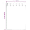 Voile-verhot lenkeillä 2 kpl keltainen 140x175 cm