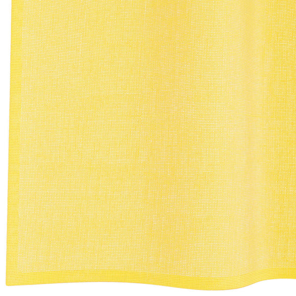 Voile-verhot lenkeillä 2 kpl keltainen 140x260 cm