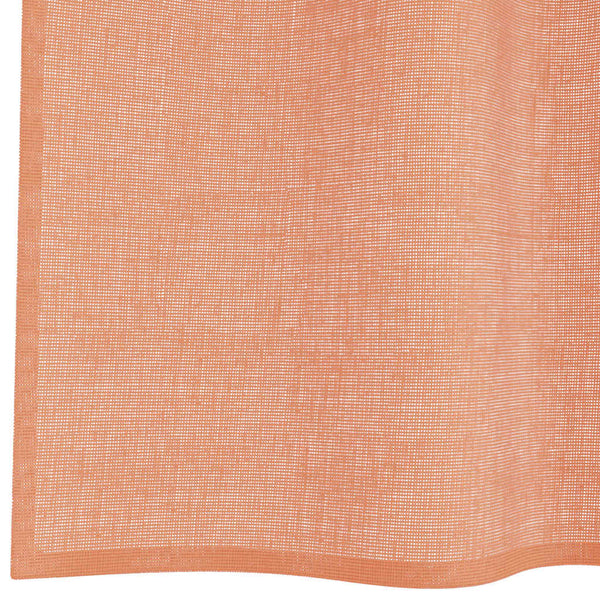Voile-verhot lenkeillä 2 kpl terrakotta 140x245 cm