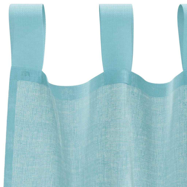 Voile-verhot lenkeillä 2 kpl turkoosi 140x175 cm