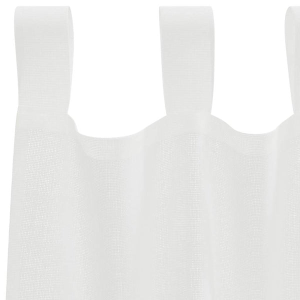 Voile-verhot lenkeillä 2 kpl valkoinen 140x175 cm