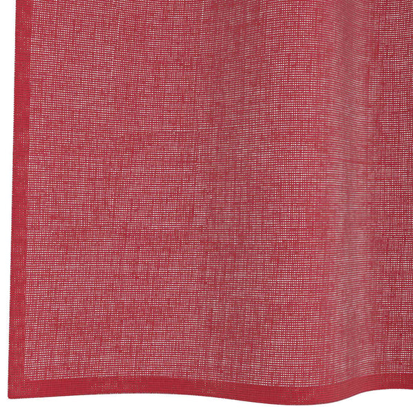 Voile-verhot lenkeillä 2 kpl viininpunainen 140x140 cm
