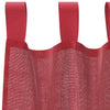 Voile-verhot lenkeillä 2 kpl viininpunainen 140x225 cm