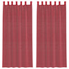 Voile-verhot lenkeillä 2 kpl viininpunainen 140x245 cm
