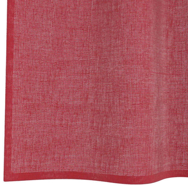 Voile-verhot lenkeillä 2 kpl viininpunainen 140x245 cm