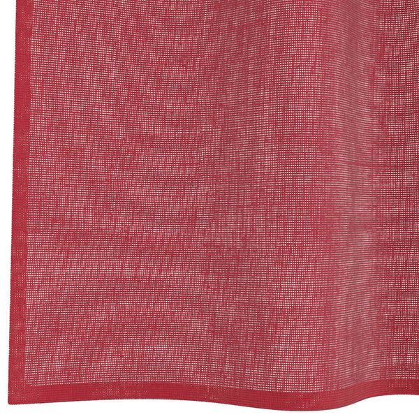 Voile-verhot lenkeillä 2 kpl viininpunainen 140x260 cm