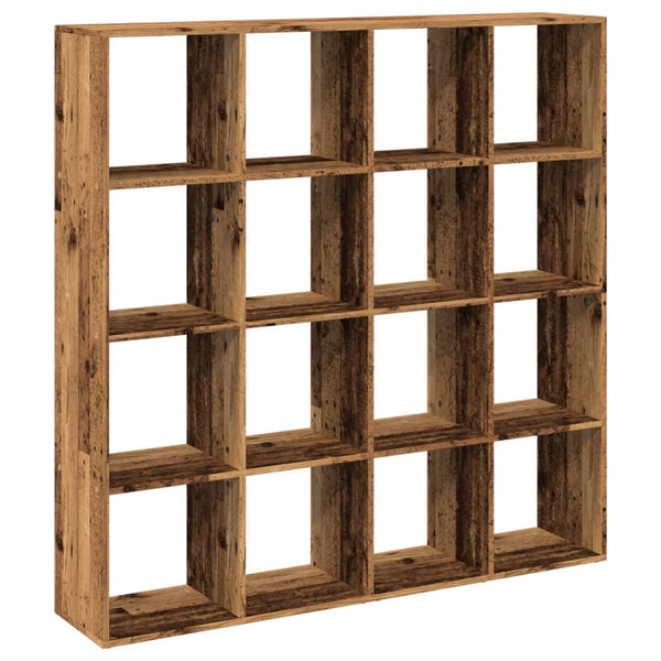 Kirjahylly vanha puu 137,5x29x137,5 cm tekninen puu