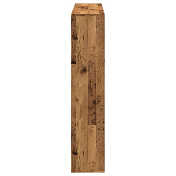 Kirjahylly vanha puu 137,5x29x137,5 cm tekninen puu