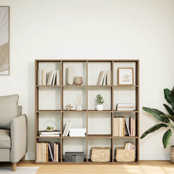 Kirjahylly artesaani tammi 137,5x29x137,5 cm lastulevy