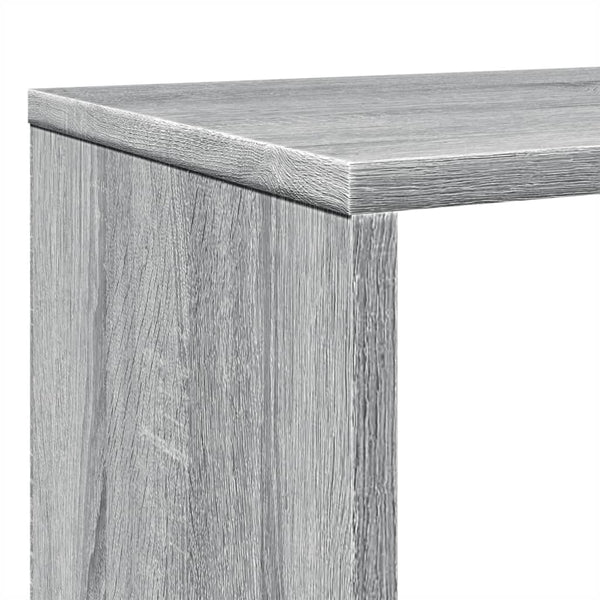 Kirjahylly harmaa Sonoma 102x29x143 cm tekninen puu