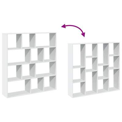 Valkoinen kirjahylly Norhan 132x29x141,5cm (lastulevy)