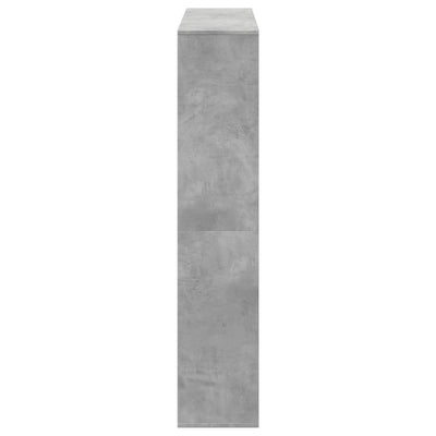 Kirjahylly betoninharmaa 132x29x141,5 cm lastulevy